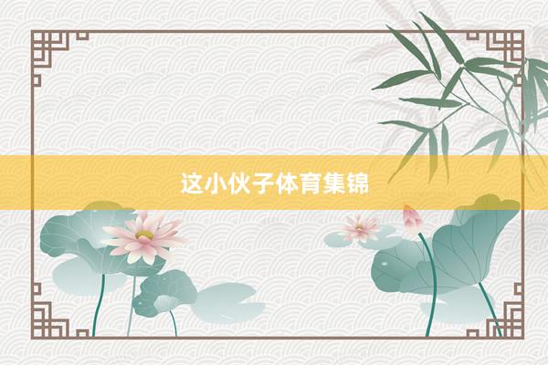 这小伙子体育集锦