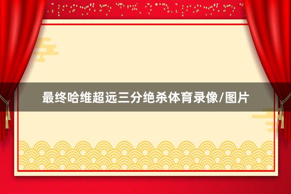 最终哈维超远三分绝杀体育录像/图片