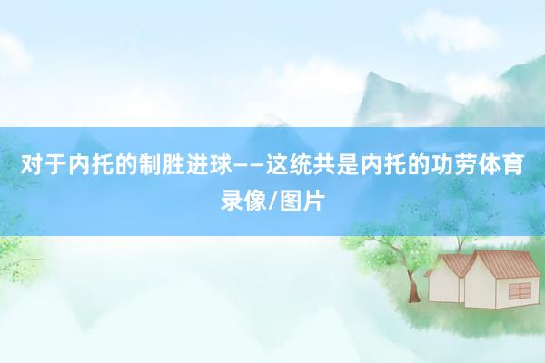 对于内托的制胜进球　　——这统共是内托的功劳体育录像/图片