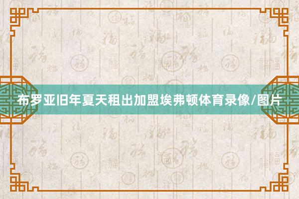 布罗亚旧年夏天租出加盟埃弗顿体育录像/图片