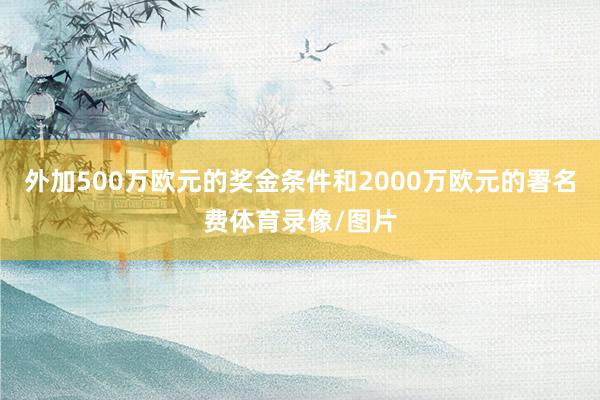外加500万欧元的奖金条件和2000万欧元的署名费体育录像/图片